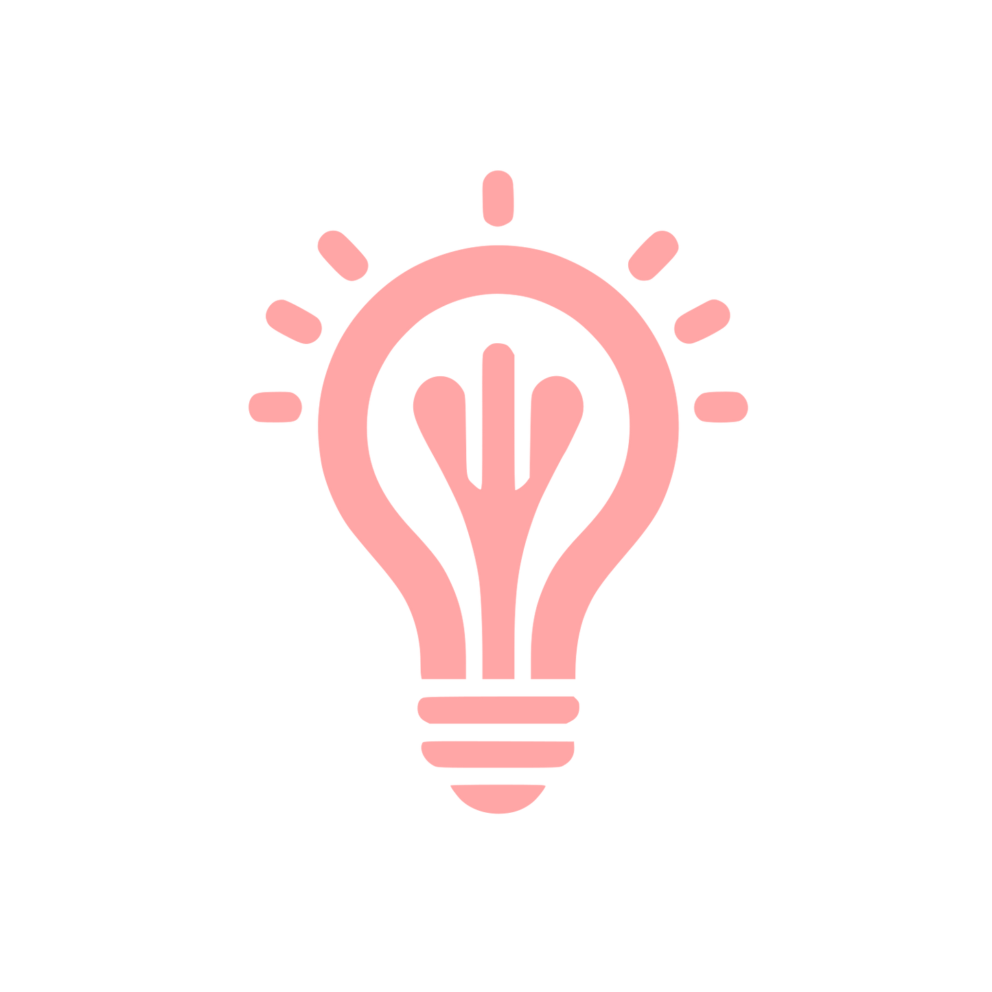 Idea Lightbulb Logo #ffa6a6