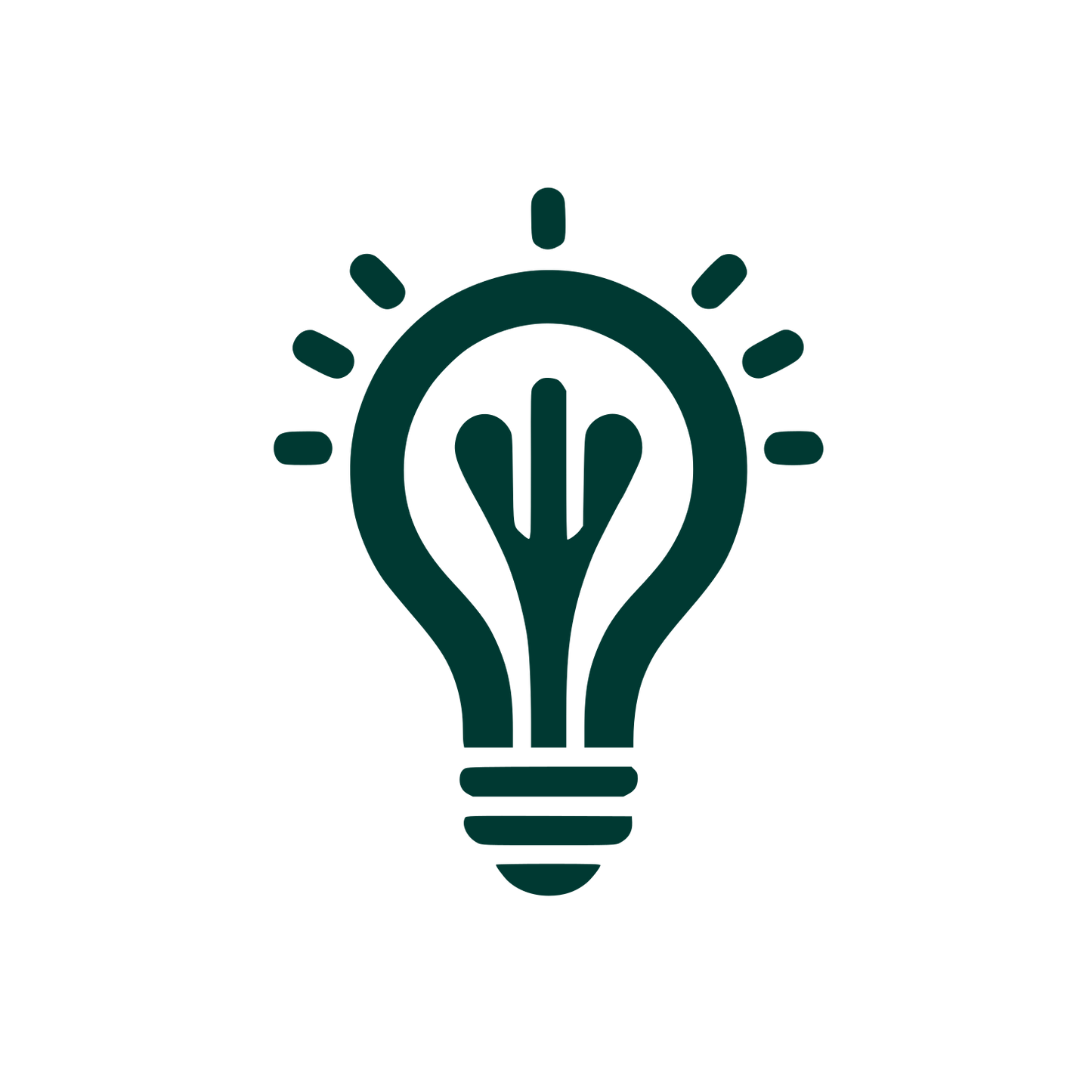 Idea Lightbulb Logo #003932