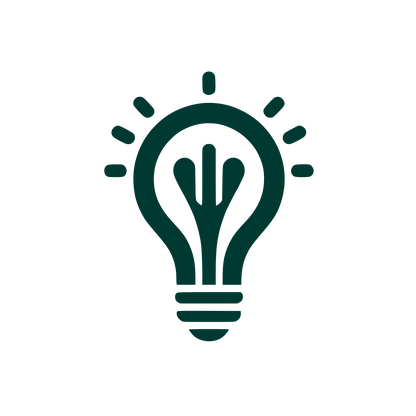 Idea Lightbulb Logo #003932