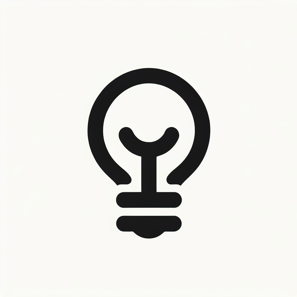 Simple Light Bulb Logo