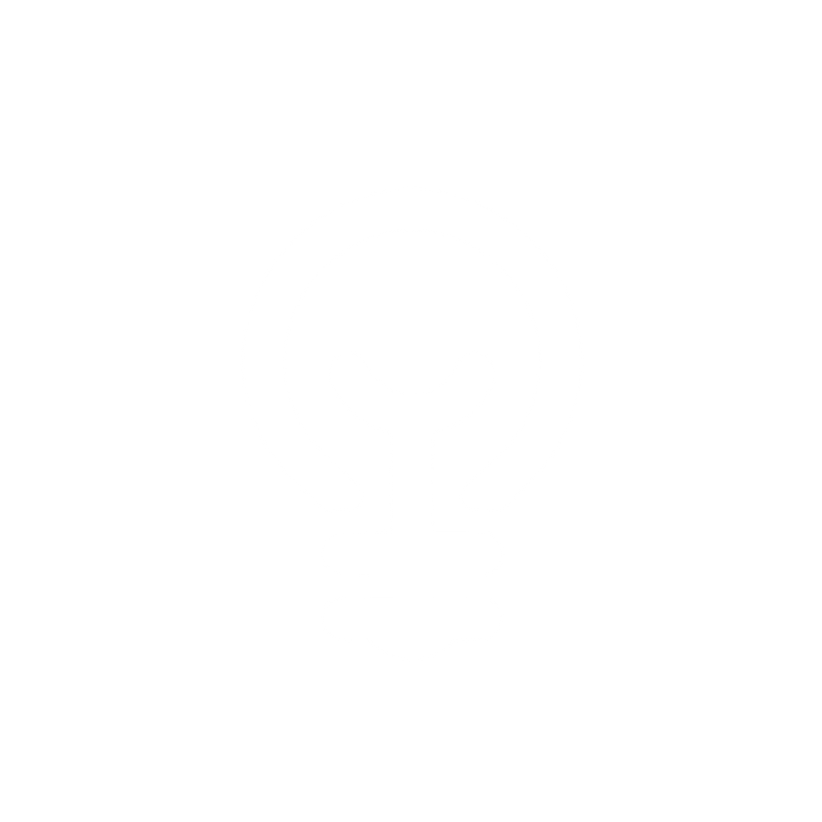 Simple Light Bulb Logo #ffffff
