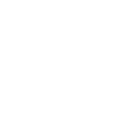 Simple Light Bulb Logo #ffffff