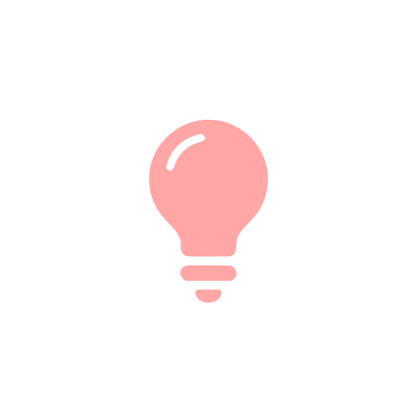 Light Bulb Logo #ffa6a6