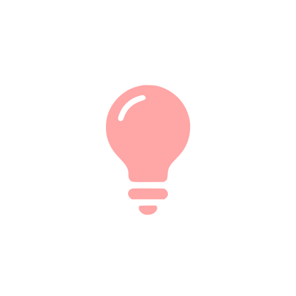Light Bulb Logo #ffa6a6