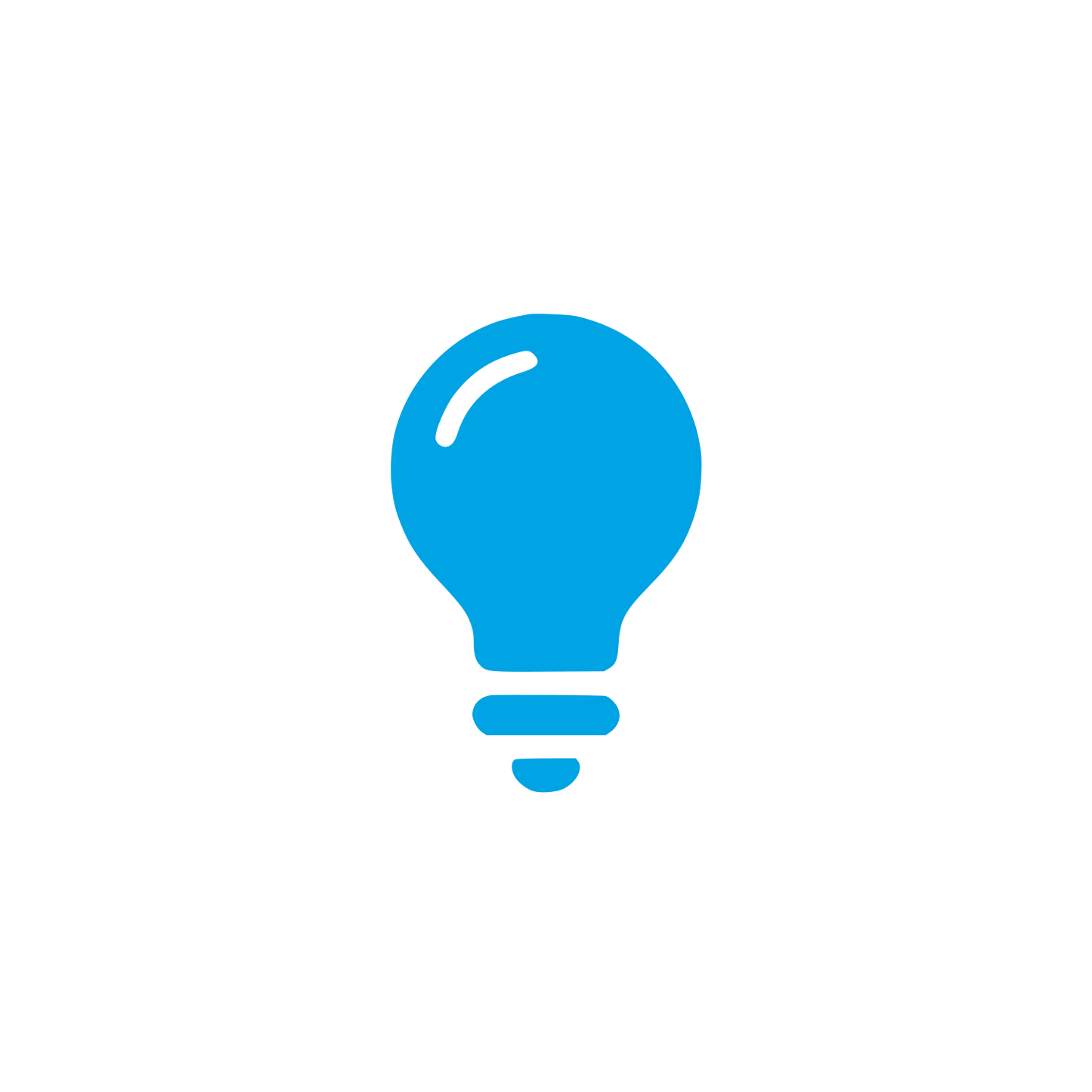 Light Bulb Logo #00a3e4