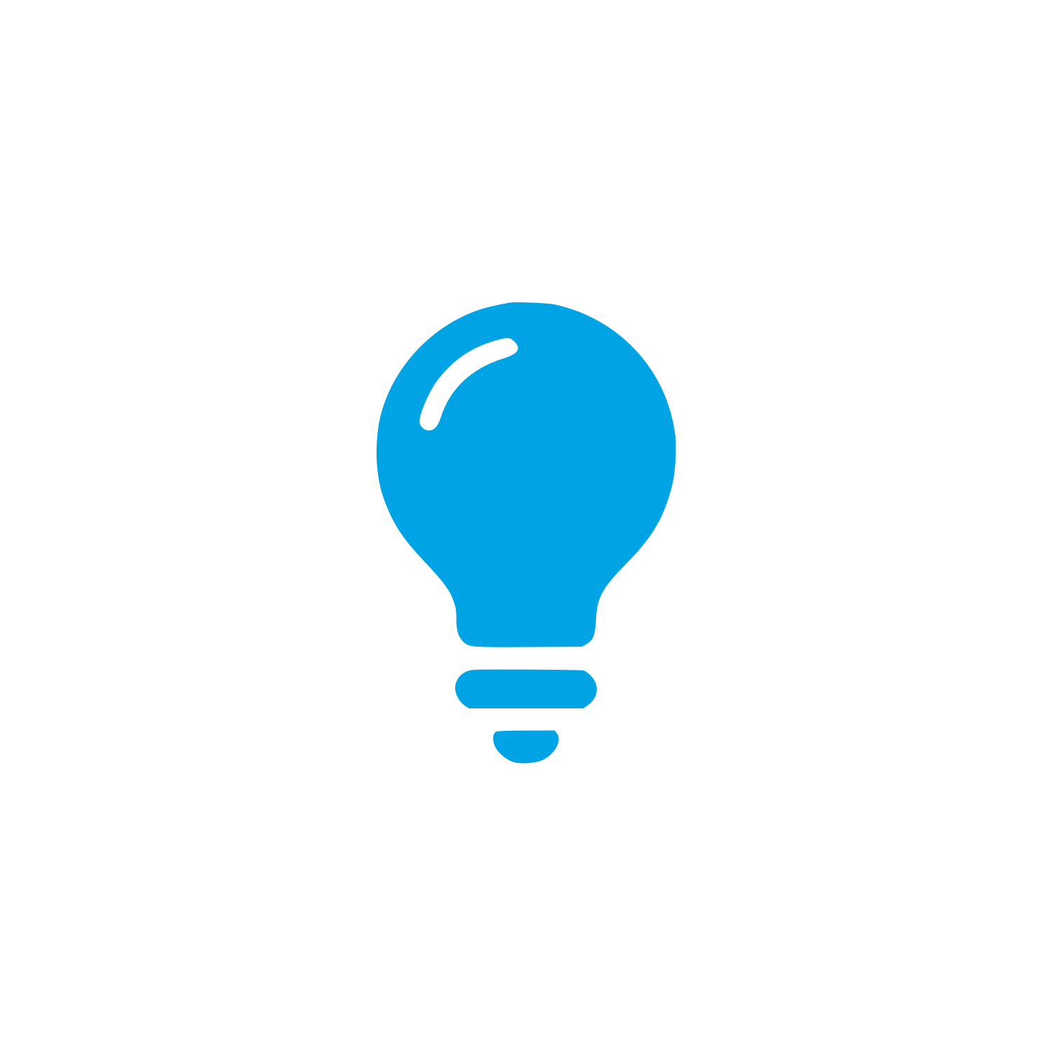 Light Bulb Logo #00a3e4