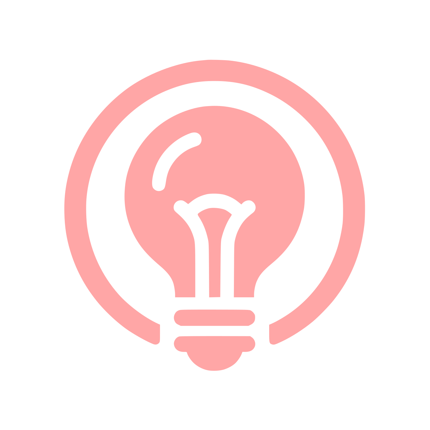 Illumination Bulb Logo #ffa6a6