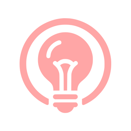 Illumination Bulb Logo #ffa6a6