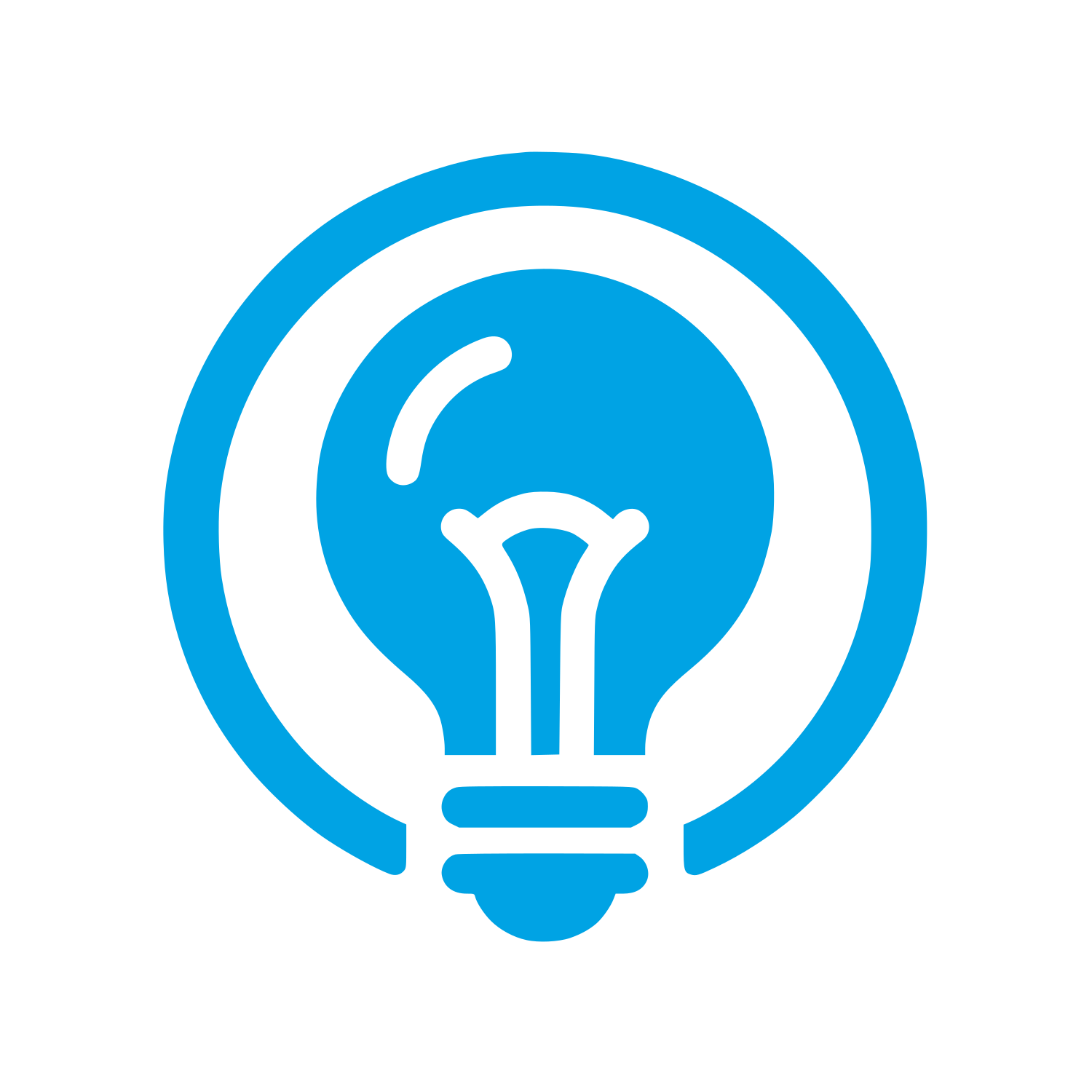 Illumination Bulb Logo #00a3e4