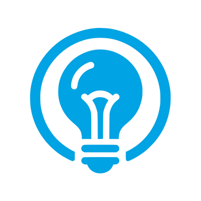 Illumination Bulb Logo #00a3e4