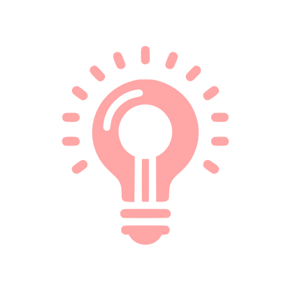 Idea Bulb Logo #ffa6a6