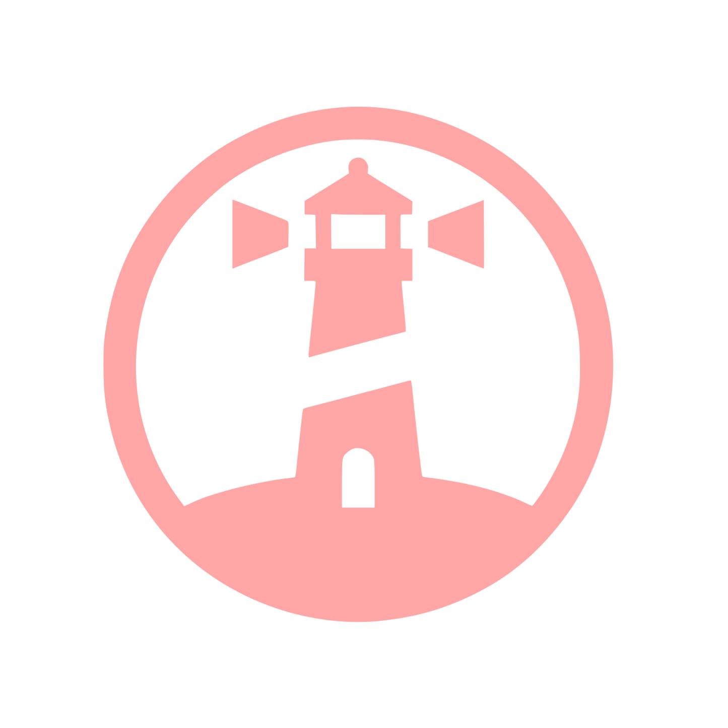 Lighthouse Circle Logo #ffa6a6