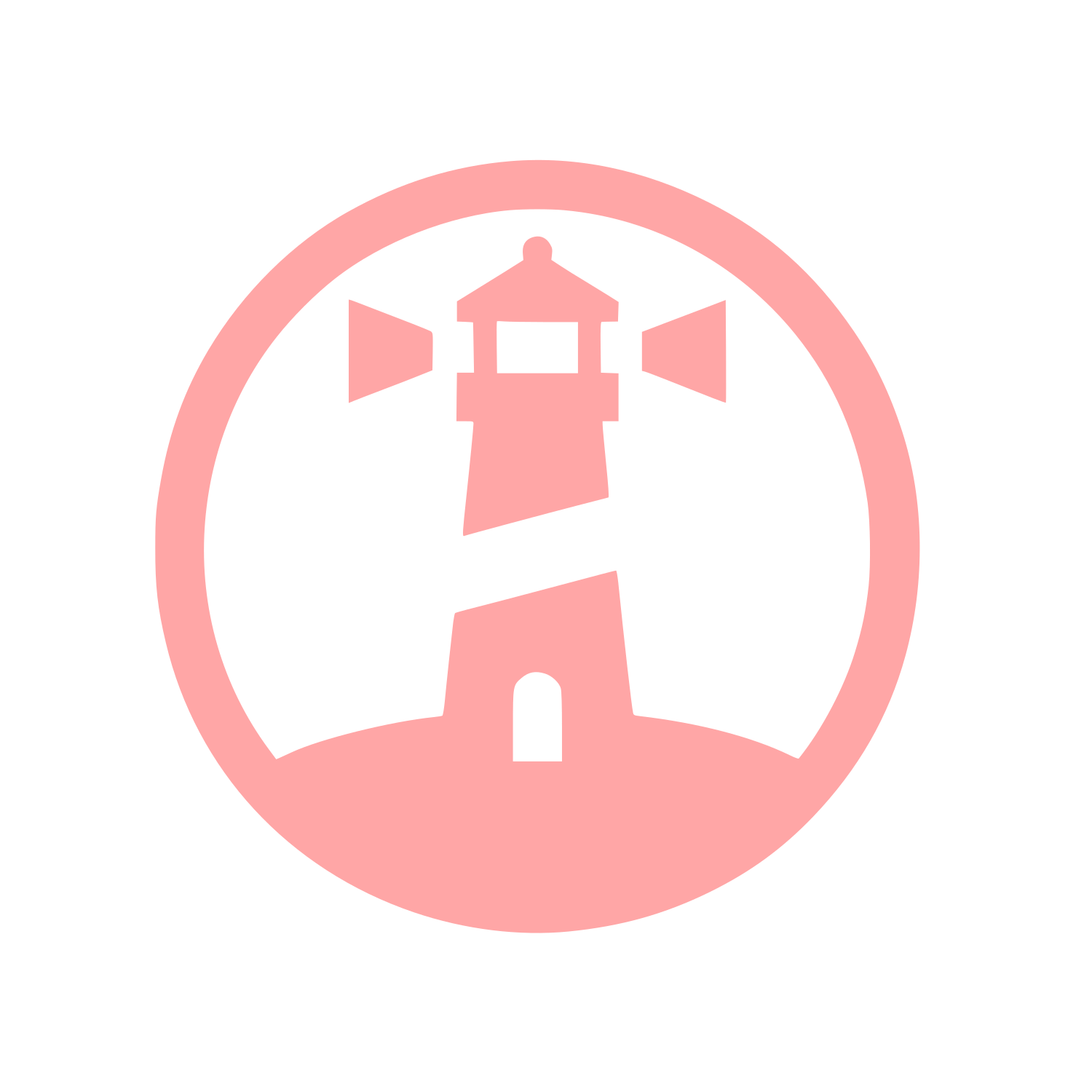 Lighthouse Circle Logo #ffa6a6