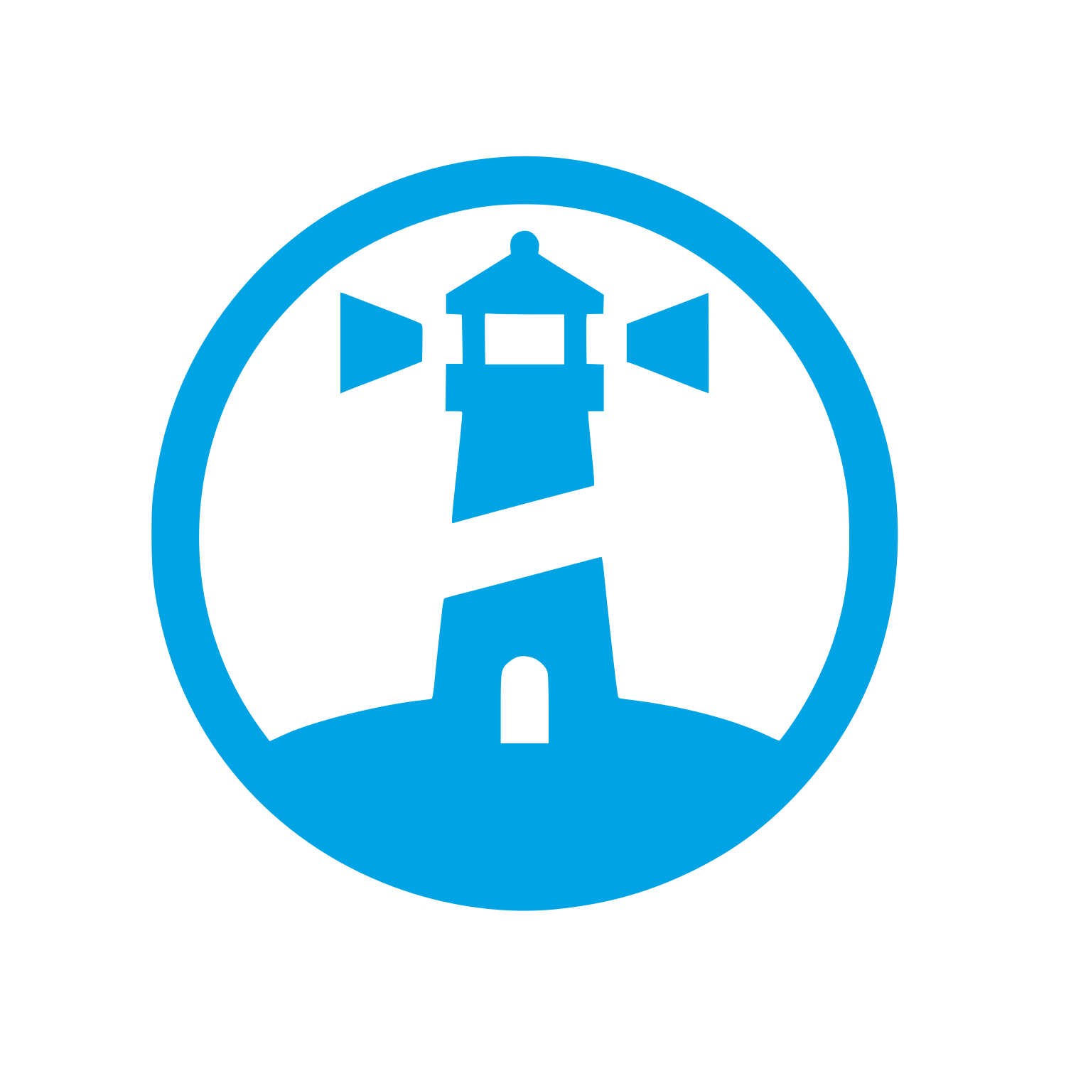 Lighthouse Circle Logo #00a3e4