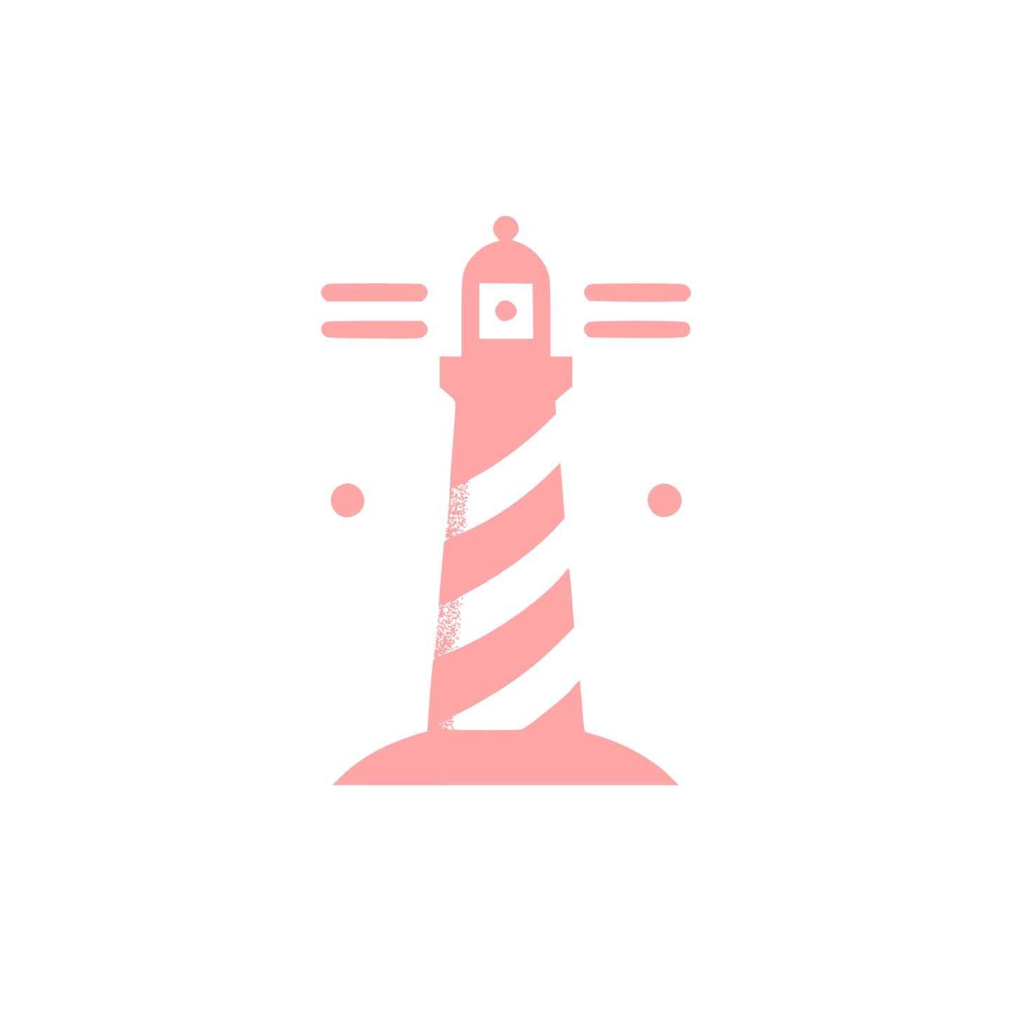 Lighthouse Beacon Logo #ffa6a6