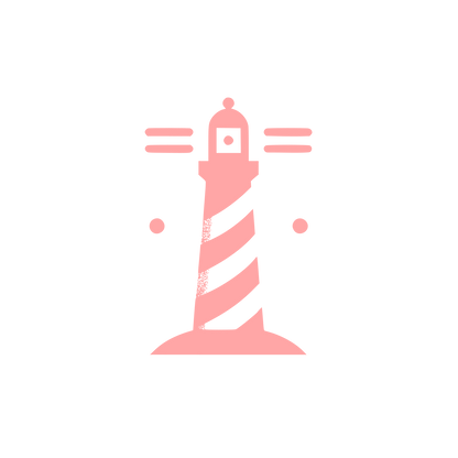 Lighthouse Beacon Logo #ffa6a6
