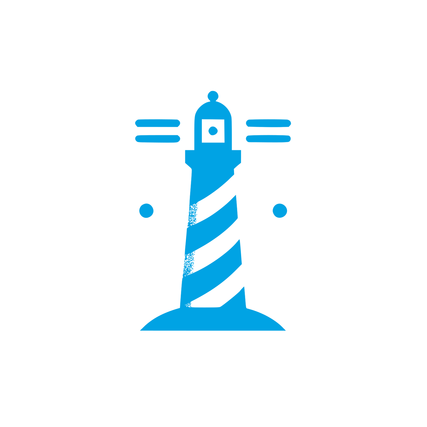 Lighthouse Beacon Logo #00a3e4