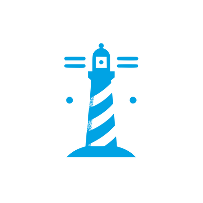 Lighthouse Beacon Logo #00a3e4