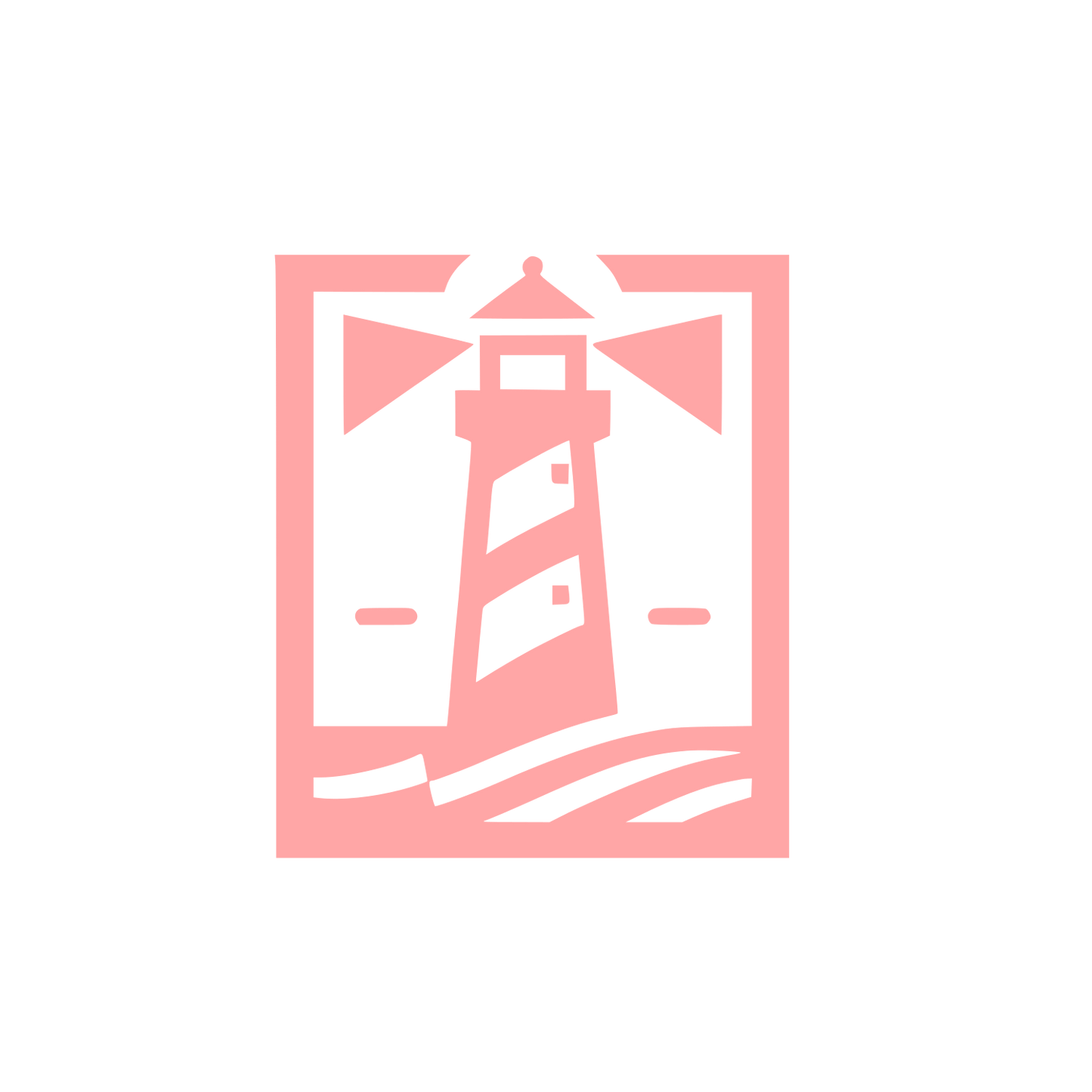 Lighthouse Navigation Logo #ffa6a6