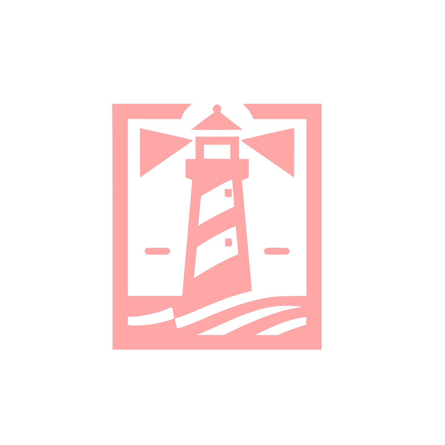 Lighthouse Navigation Logo #ffa6a6