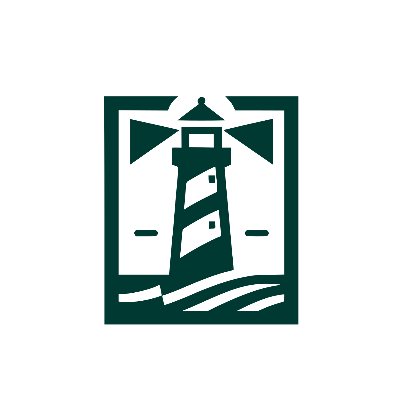 Lighthouse Navigation Logo #003932