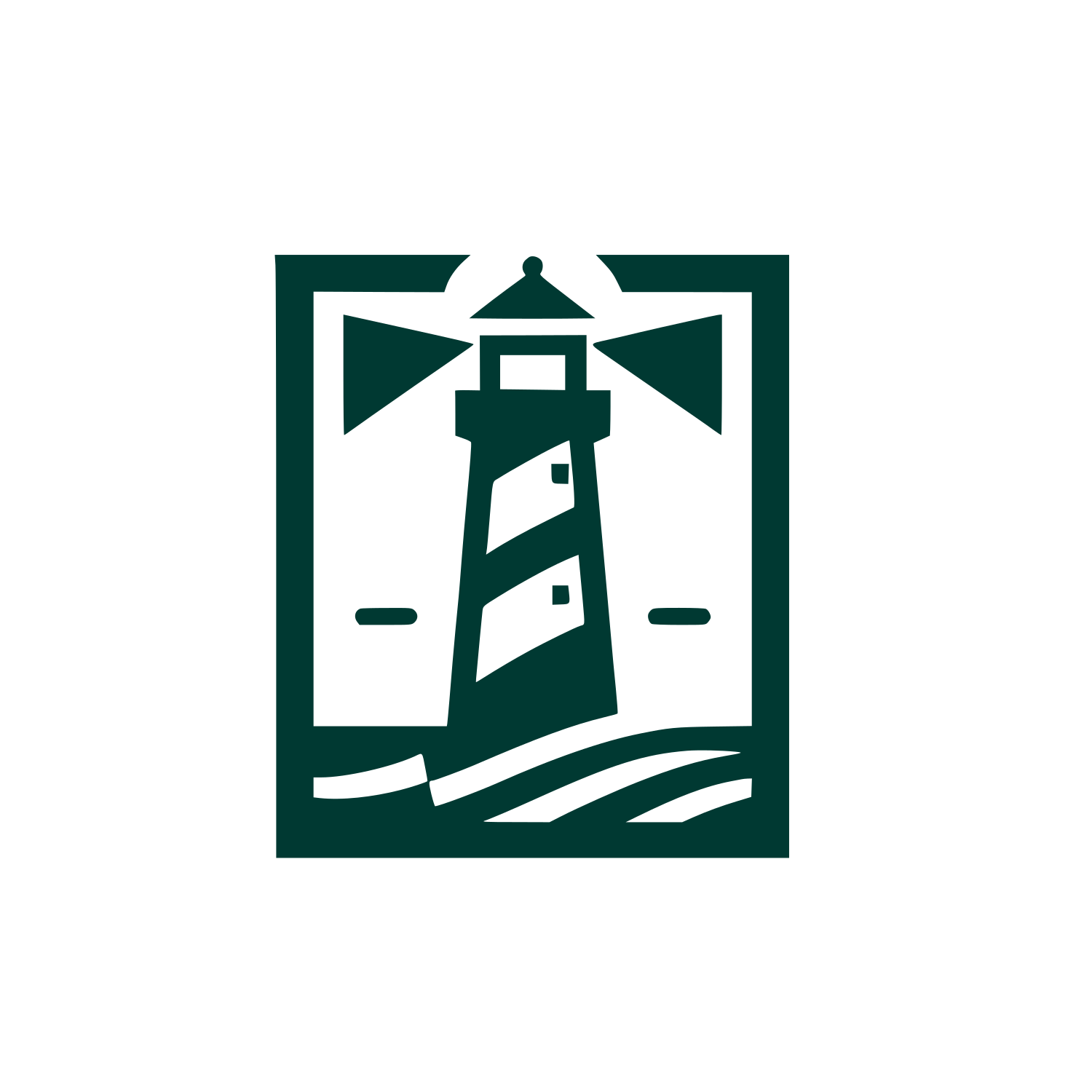 Lighthouse Navigation Logo #003932