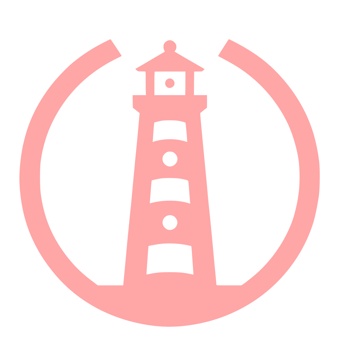 Lighthouse Circle Logo #ffa6a6