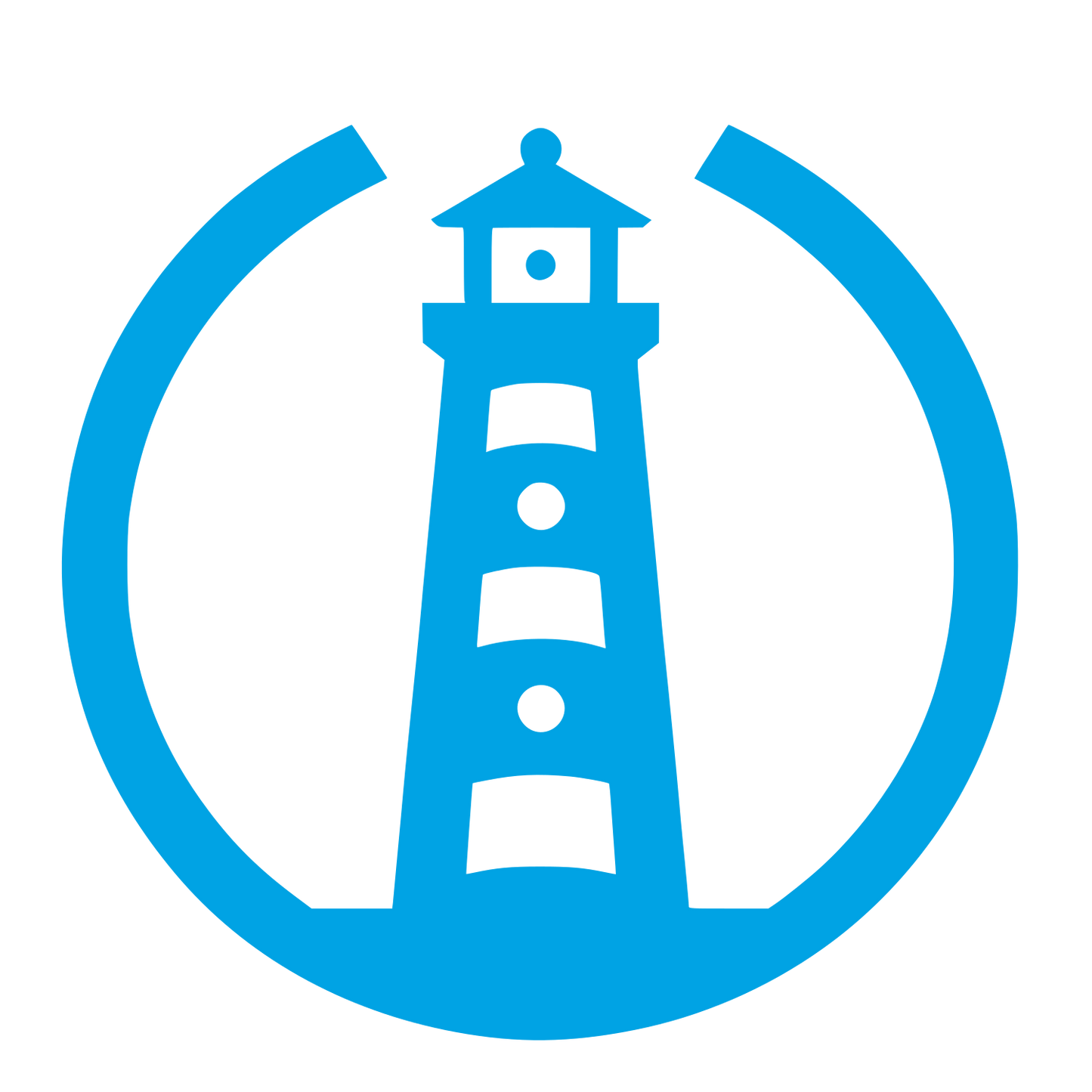 Lighthouse Circle Logo #00a3e4