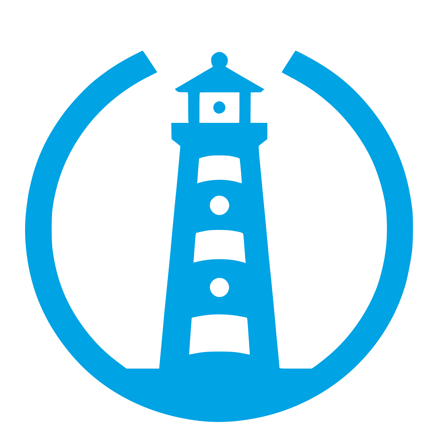 Lighthouse Circle Logo #00a3e4