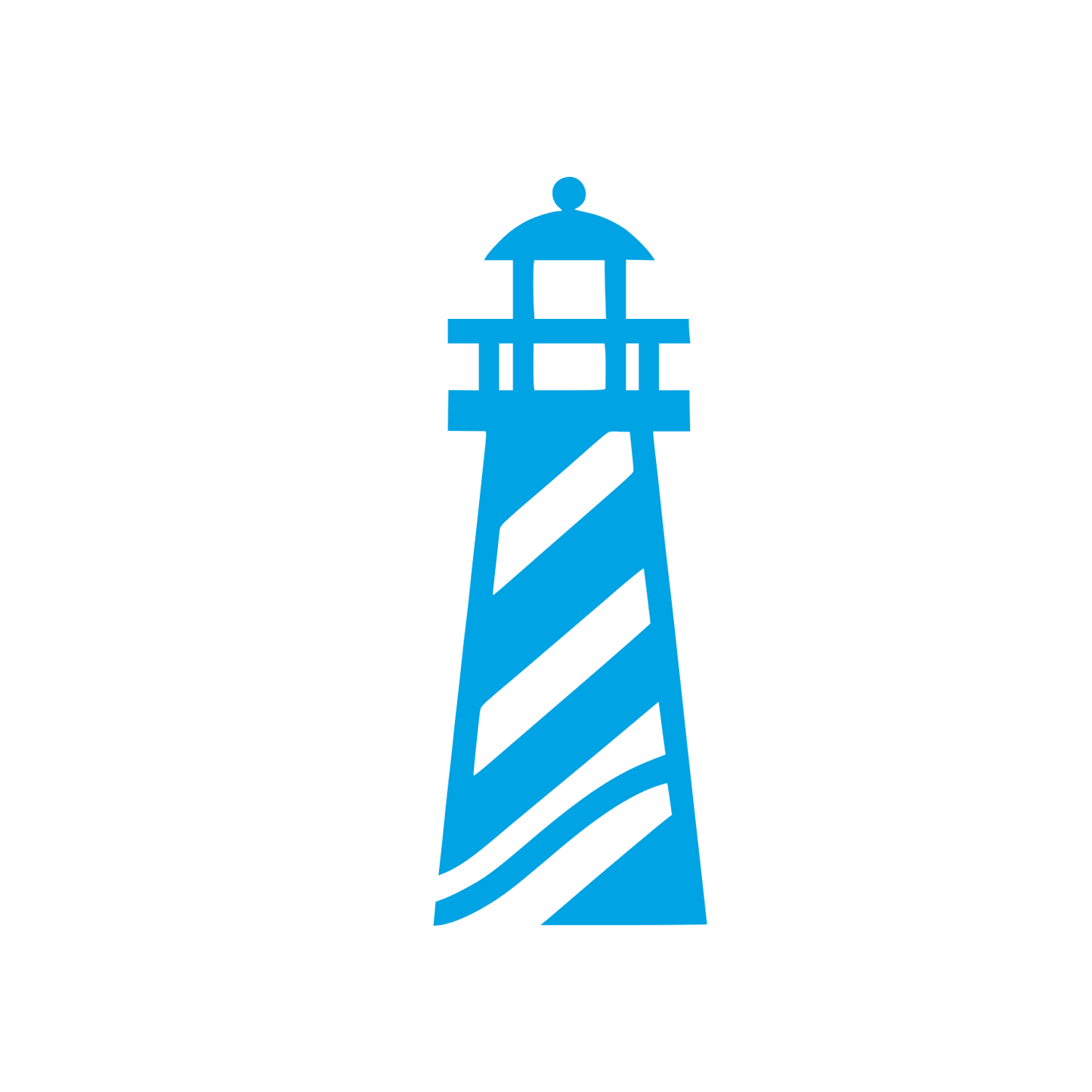 Lighthouse Logo Design #00a3e4