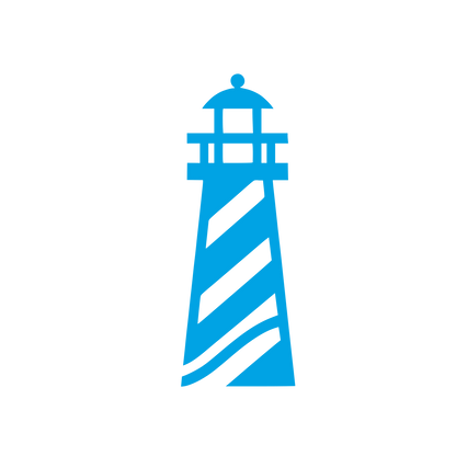 Lighthouse Logo Design #00a3e4