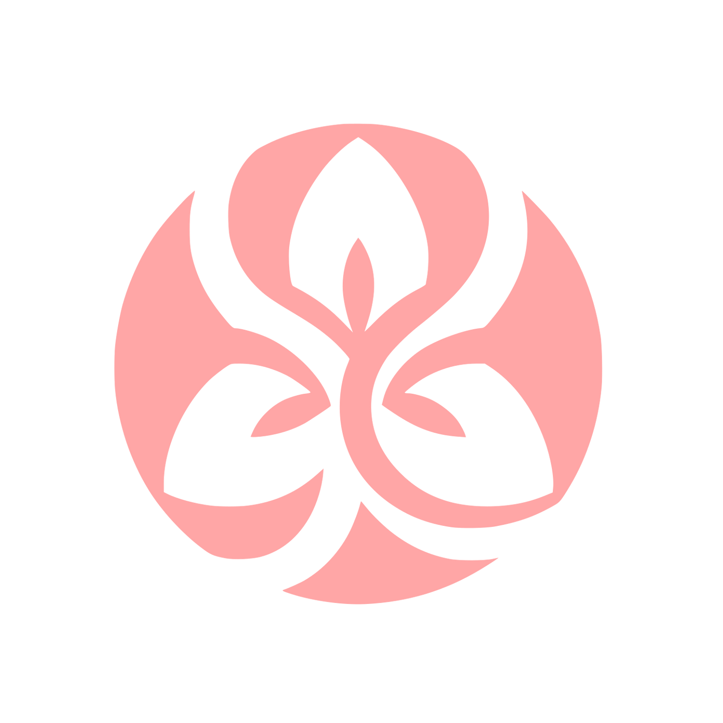 Lily Flower Logo #ffa6a6