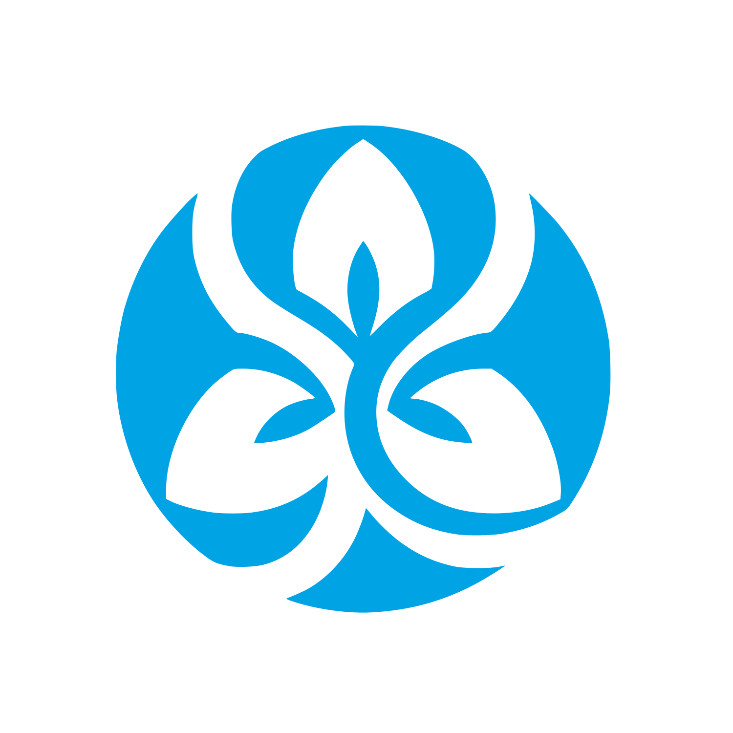 Lily Flower Logo #00a3e4