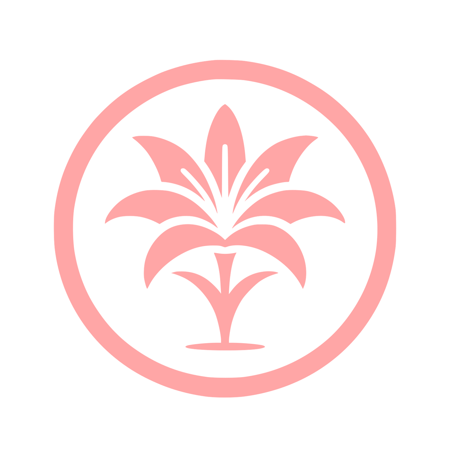 Lily Flower Logo #ffa6a6