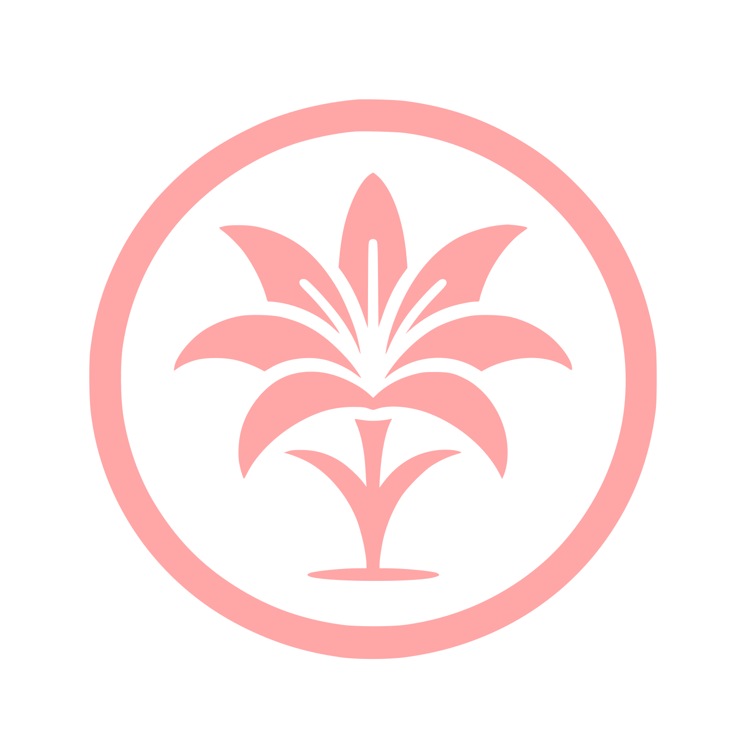 Lily Flower Logo #ffa6a6
