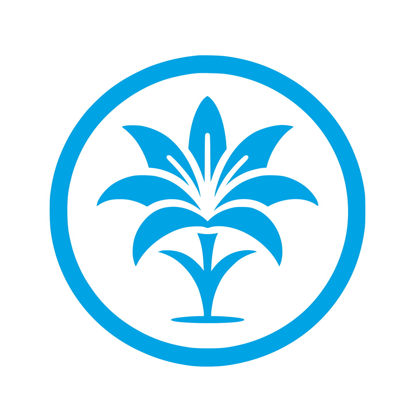 Lily Flower Logo #00a3e4