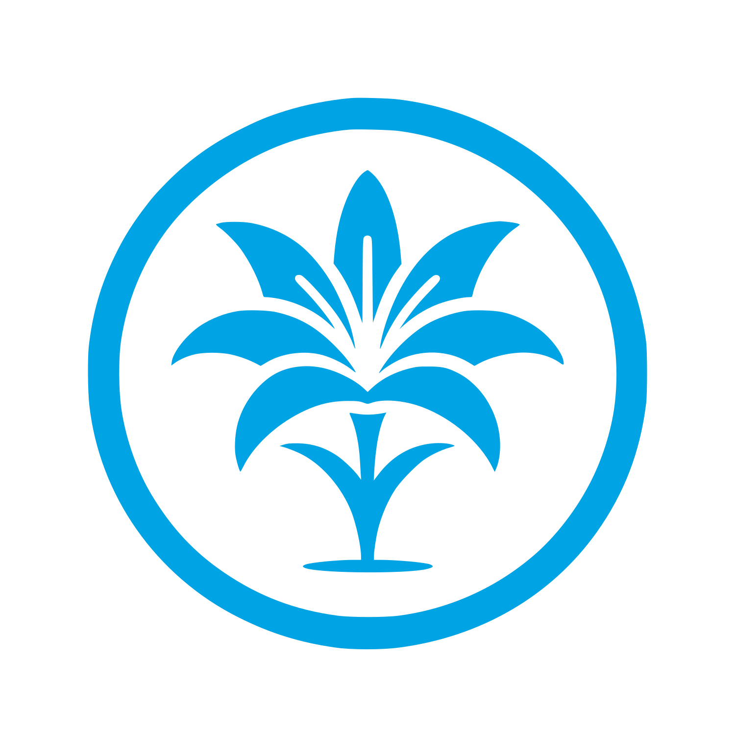 Lily Flower Logo #00a3e4
