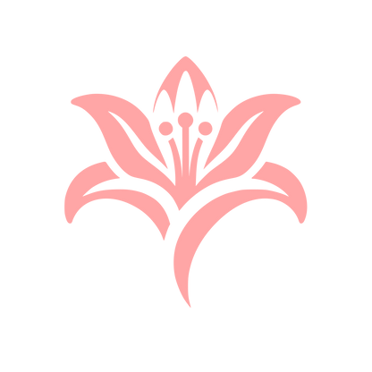 Floral Emblem Logo #ffa6a6