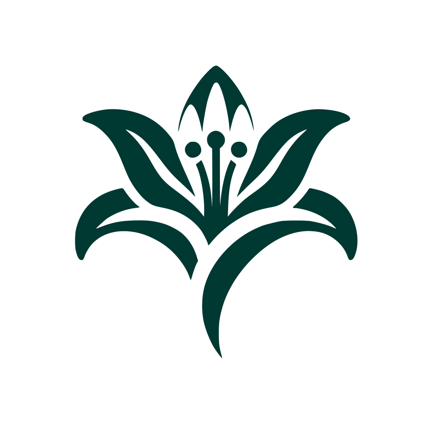 Floral Emblem Logo #003932