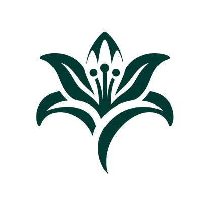 Floral Emblem Logo #003932