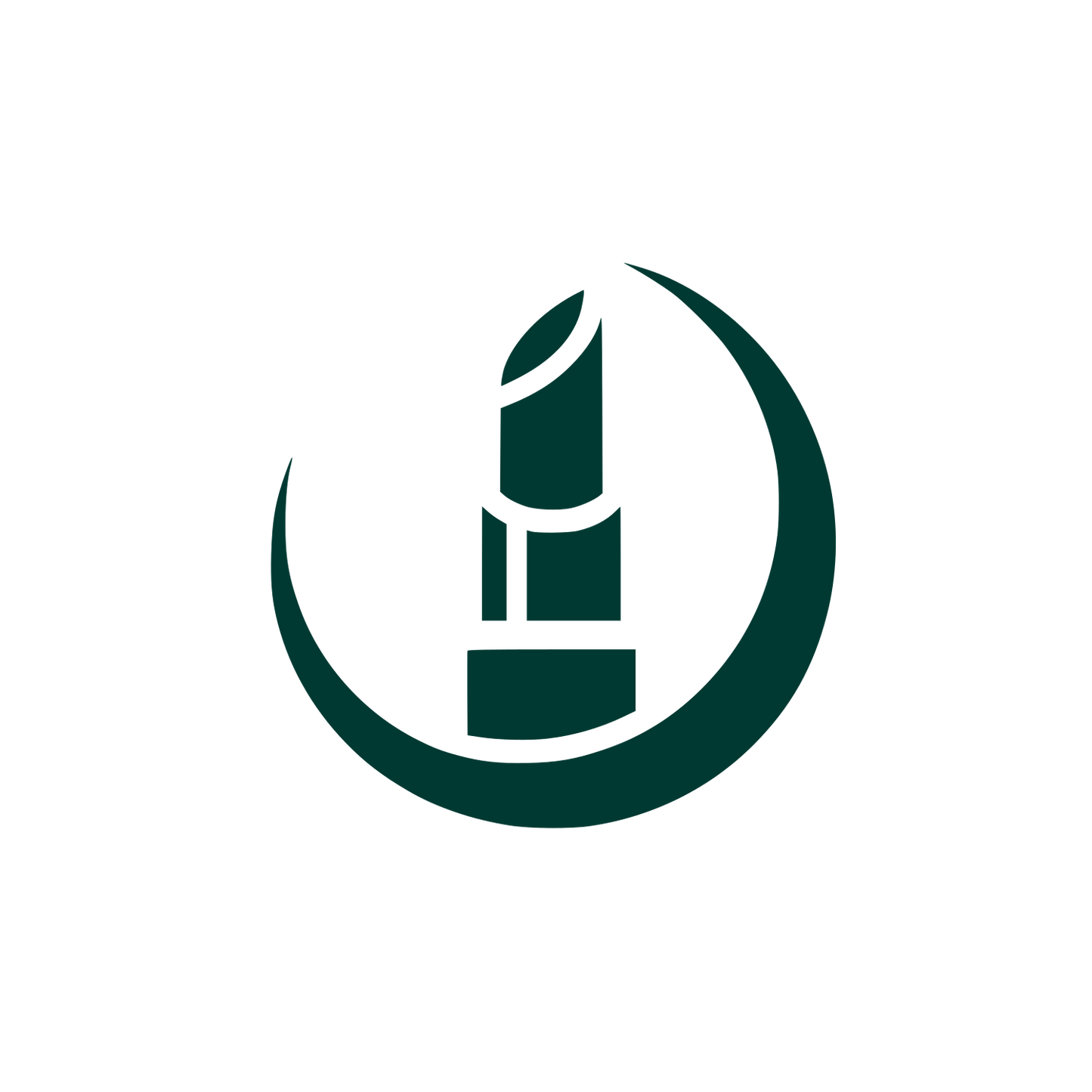 Modern Lipstick Logo #003932