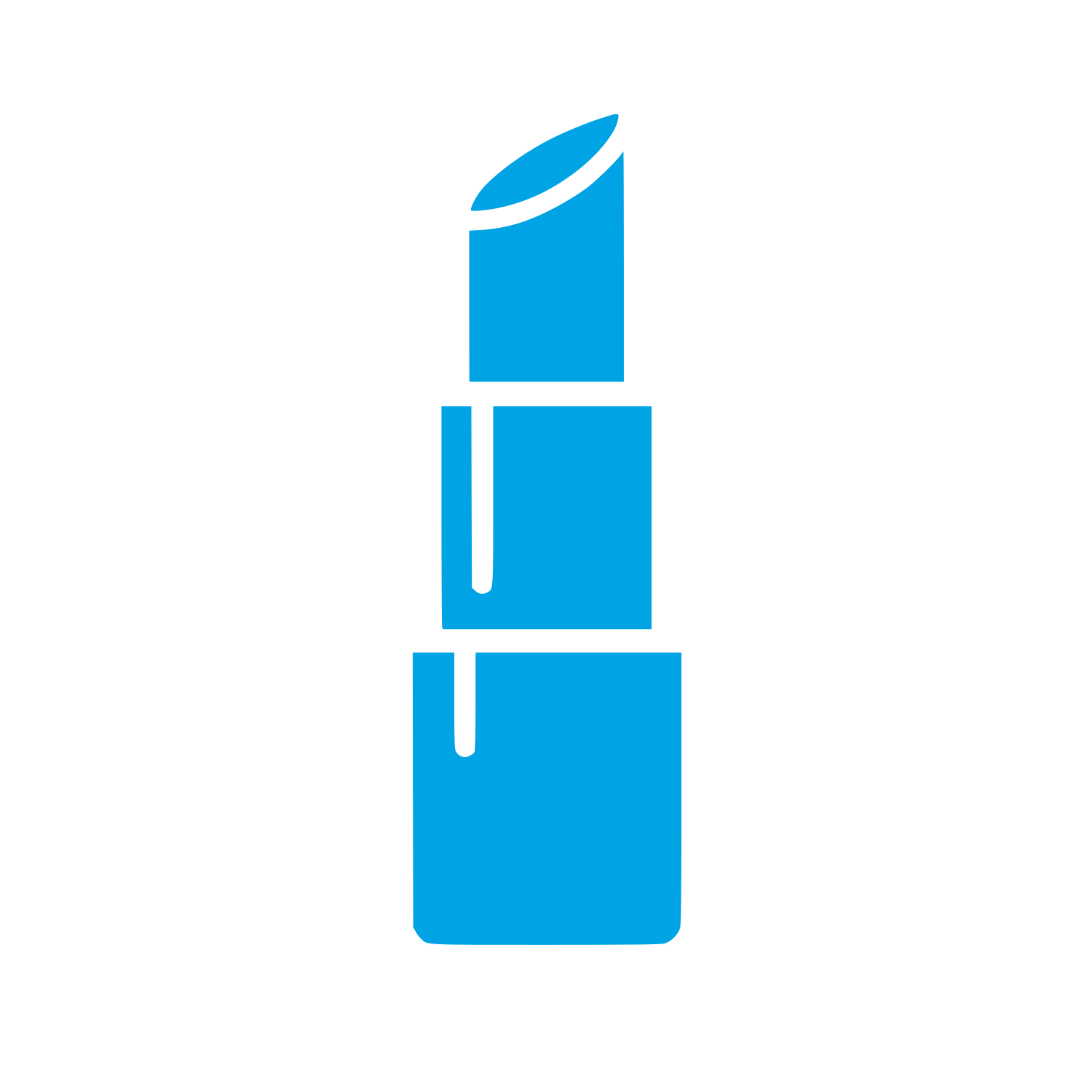 Lipstick Product Logo #00a3e4