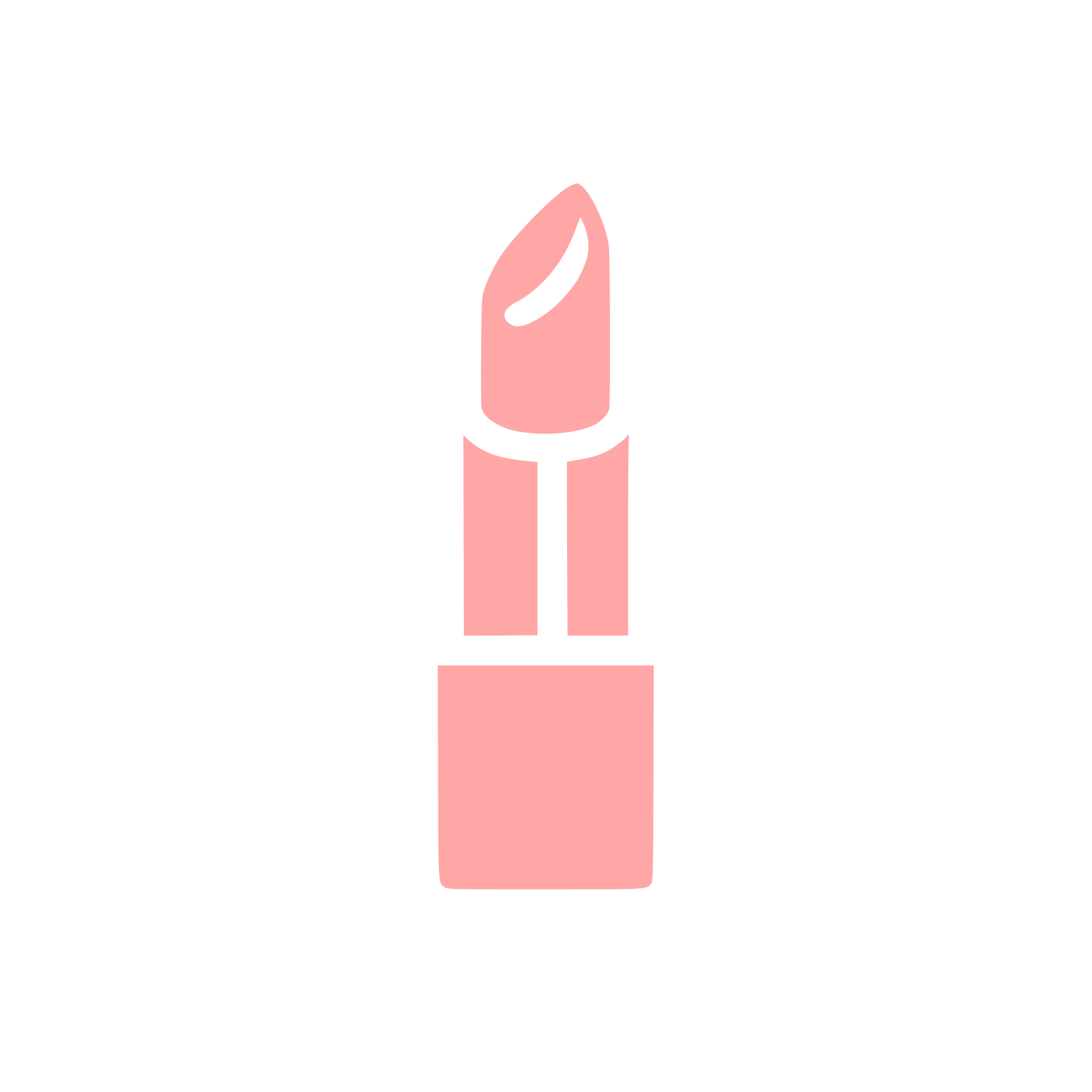 Cosmetic Lipstick Logo #ffa6a6