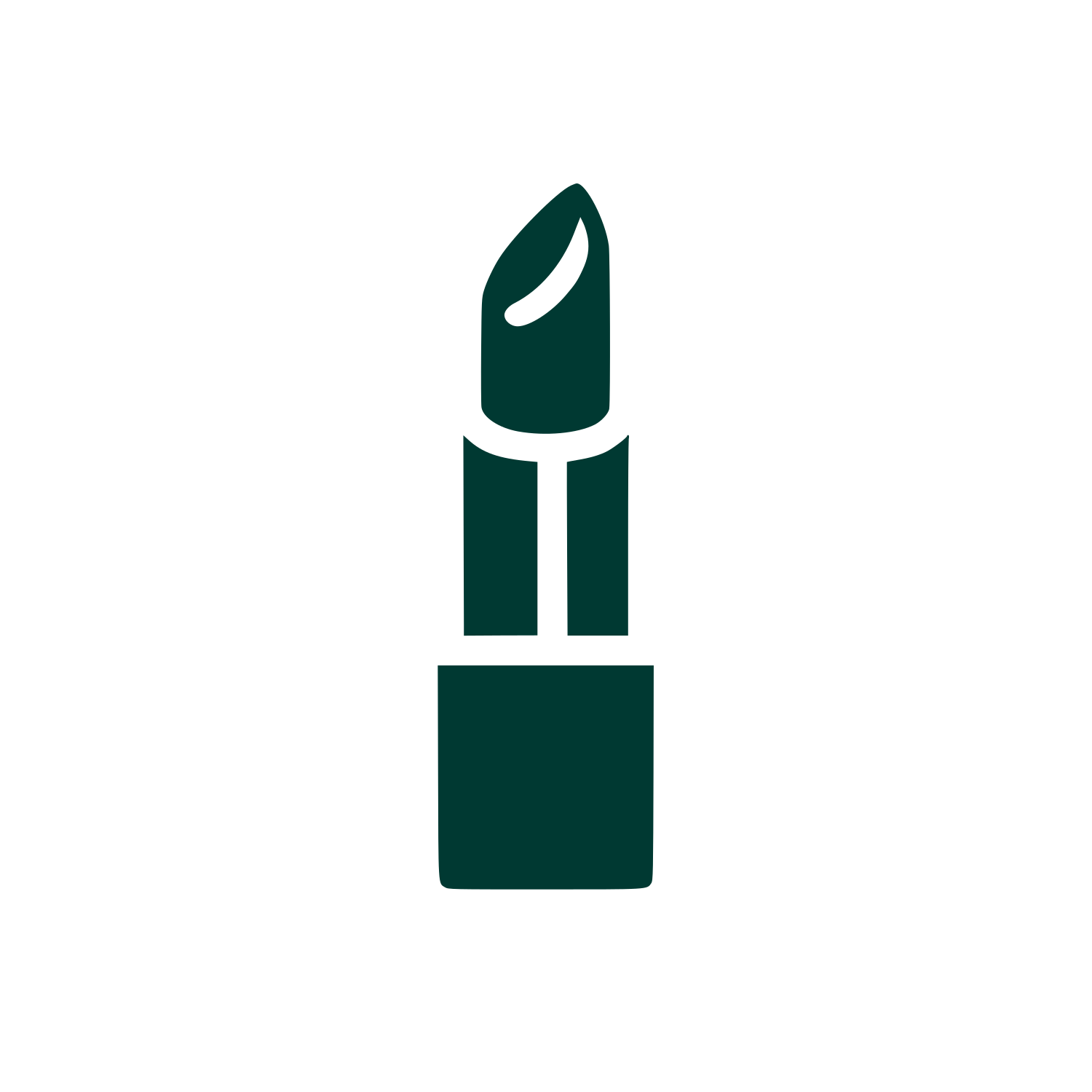 Cosmetic Lipstick Logo #003932
