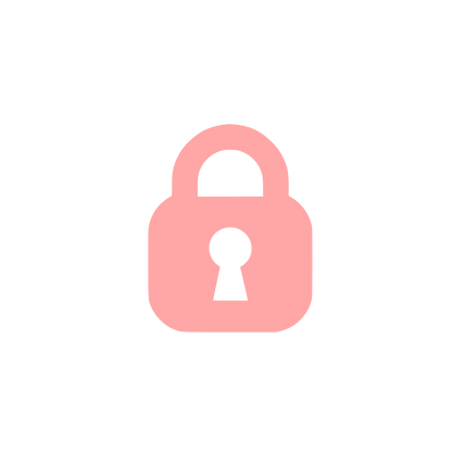 Security Padlock Logo #ffa6a6