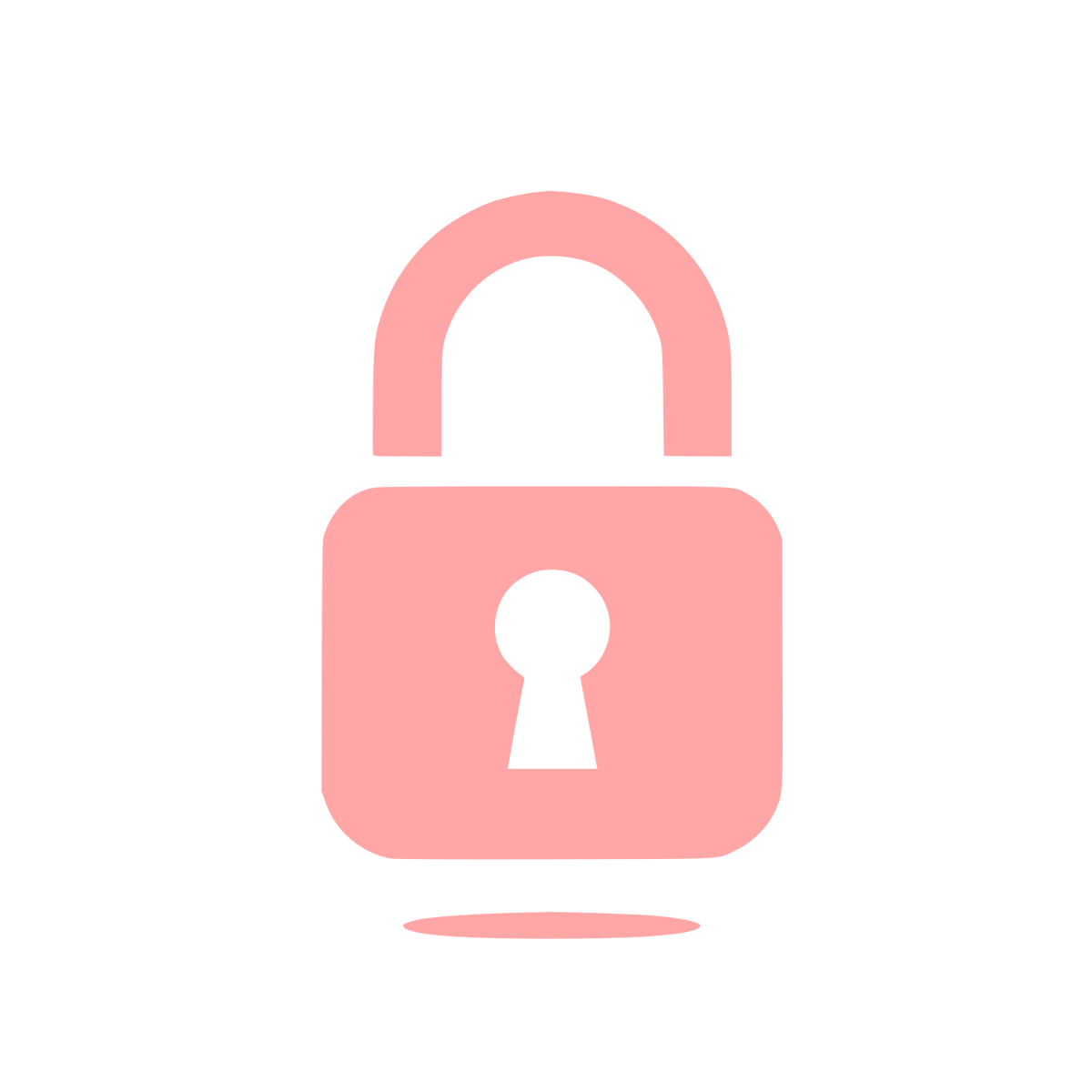 Padlock Security Logo #ffa6a6