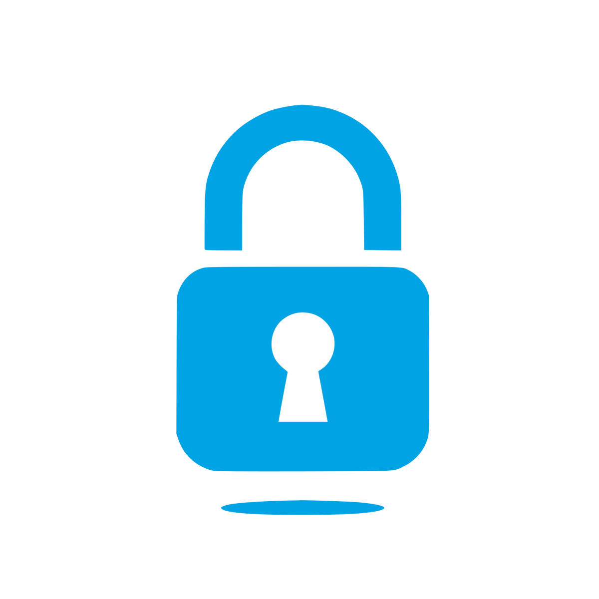 Padlock Security Logo #00a3e4