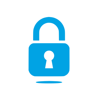 Padlock Security Logo #00a3e4