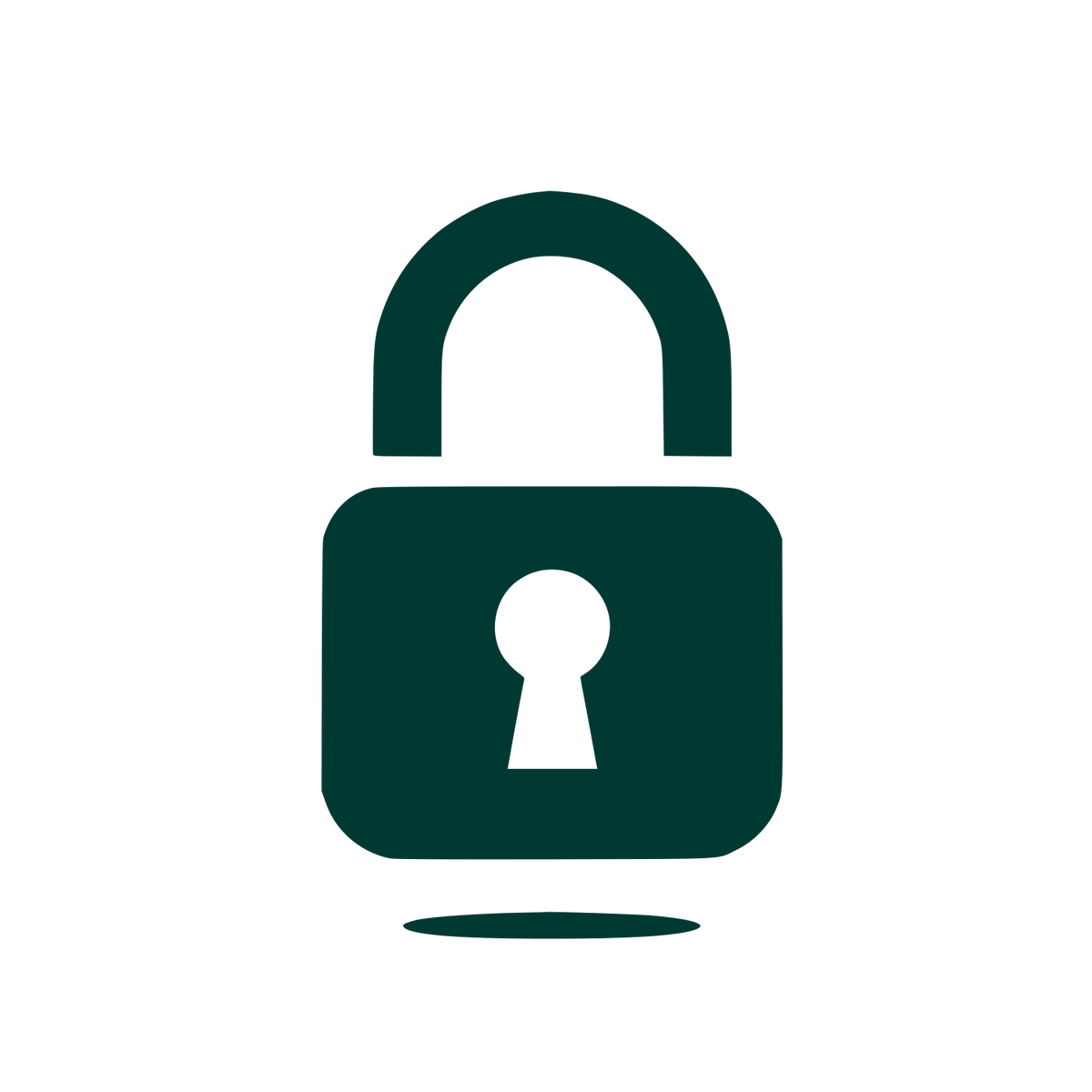 Padlock Security Logo #003932