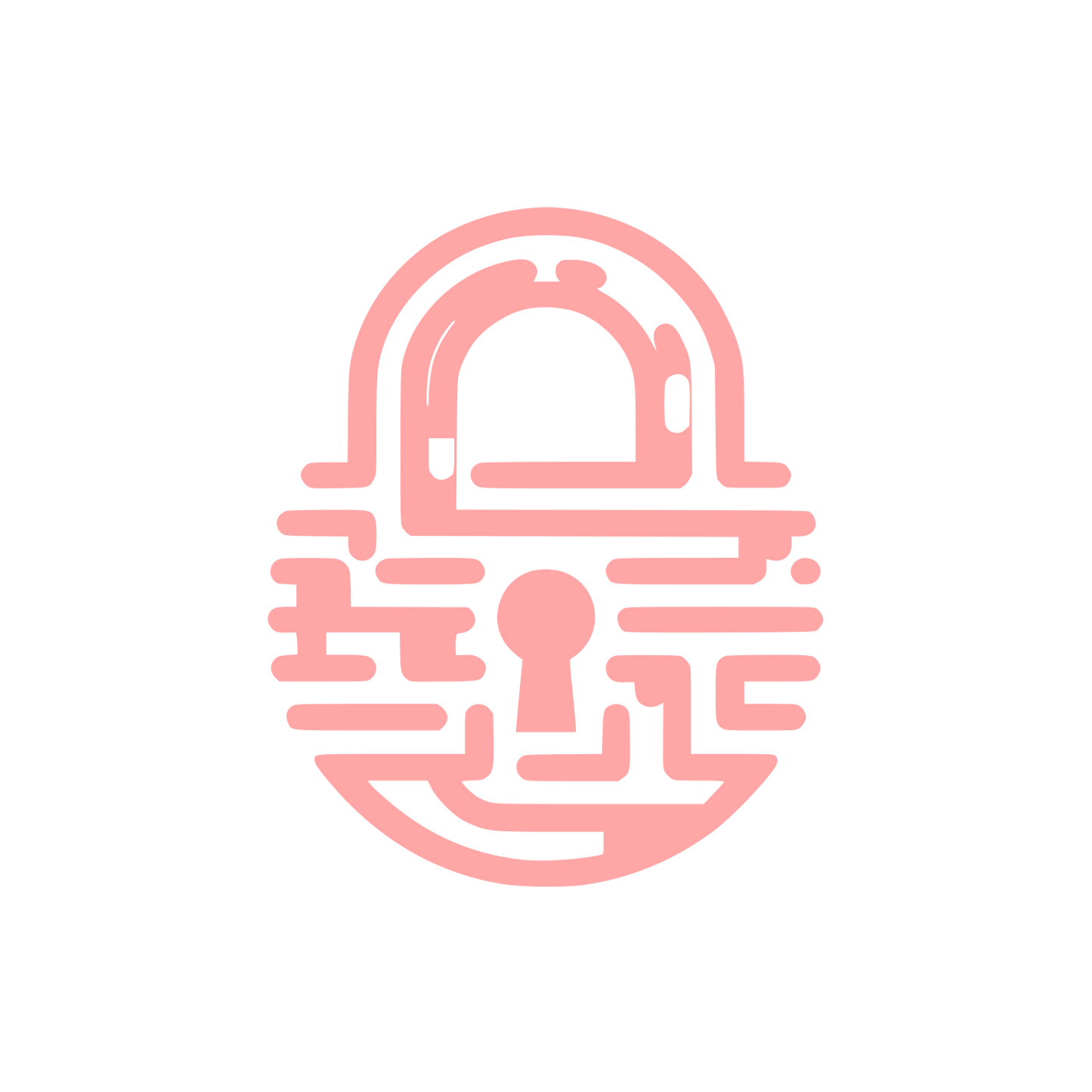 Lock Logo #ffa6a6